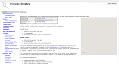 Desktop Screenshot of hillsideestates.net